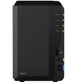 Synology DiskStation DS218 2 Bay 2GB RAM Tower NAS with 2x 8TB Western Digital Red Drives + Installation!